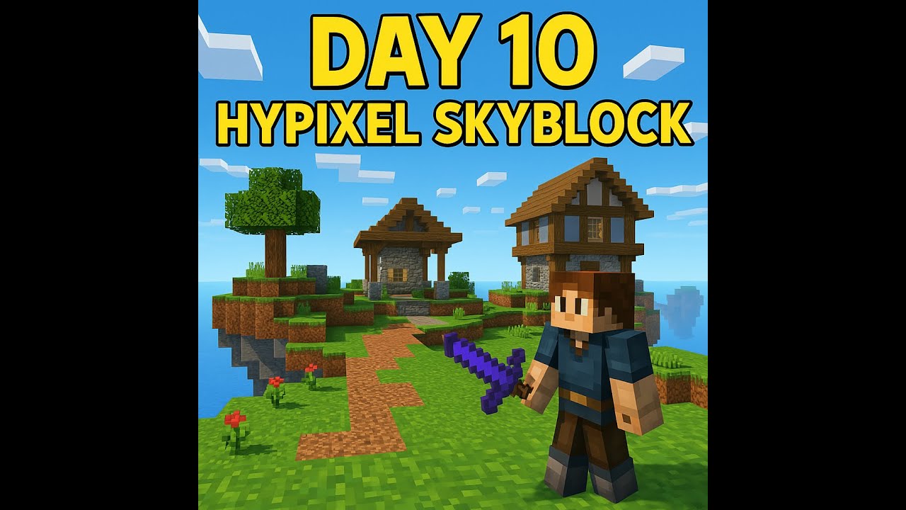 HYPIXEL SKYBLOCK LIVE #1 of DAY 10 [NO VOICEOVER] #livestream