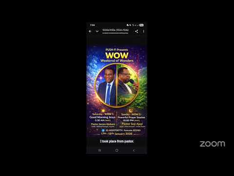 PUSH-FI: Weekend of Wonders (WOW) 17/1/2025