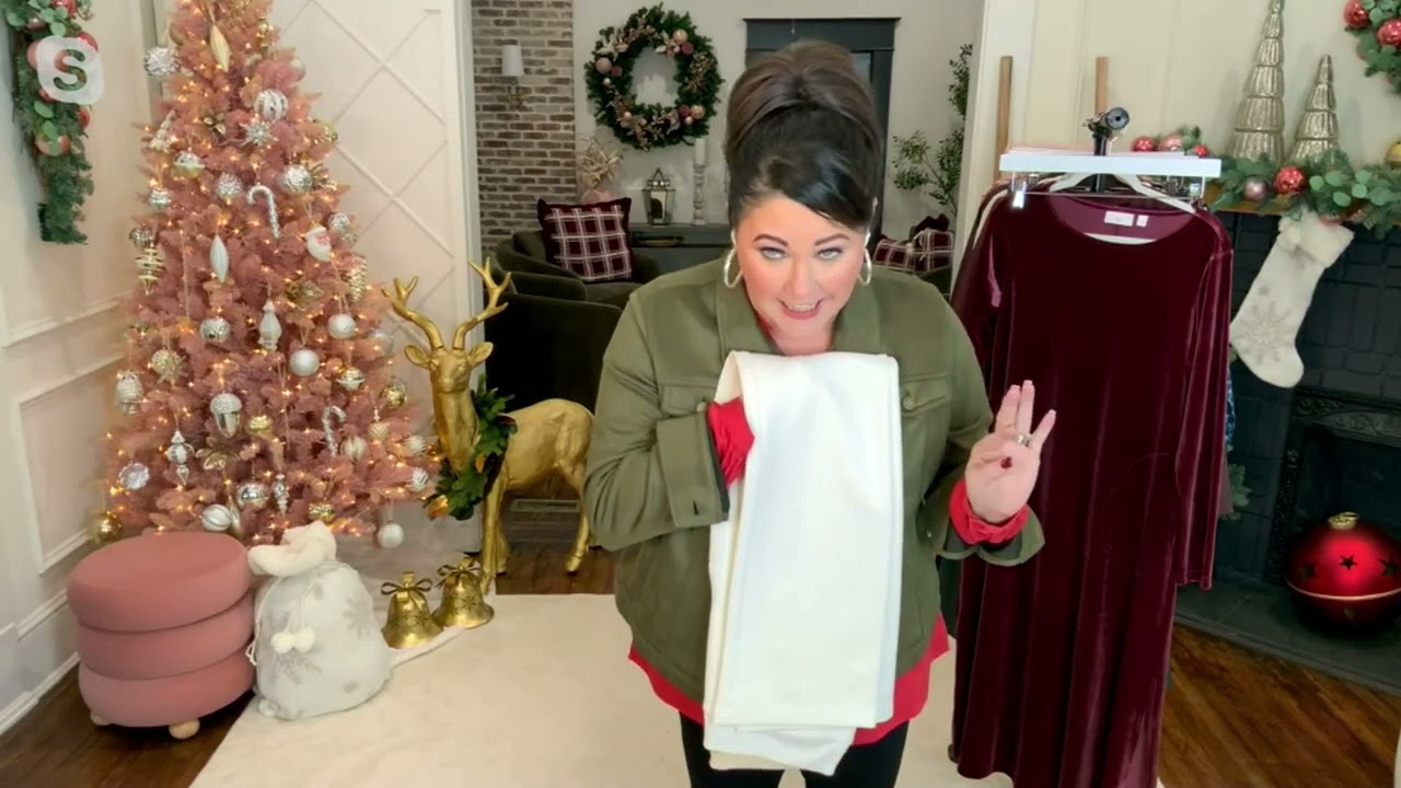 Belle by Kim Gravel Sailor Boot Cut Ponte Pant on QVC