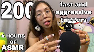 ASMR  200 Fast and Aggressive Triggers: Personal A