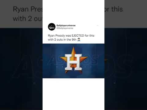 Ryan Pressly gets ejected for this? Thoughts?