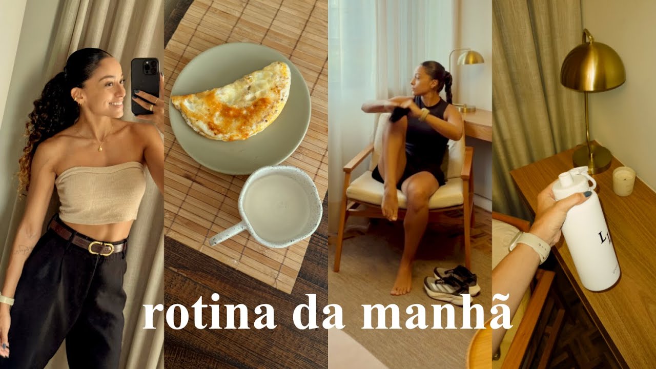 Rotina acordando às 5hrs: oração, treino, limpando a casa, arrume-se comigo, trabalho...