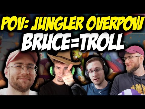 * JUNGLER OVERPOW ON NUNU A BRUCE AS USUAL TROLL-MODE AT TOP... *