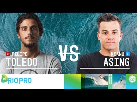 Filipe Toledo vs. Keanu Asing - Round Three, Heat 3 - Oi Rio Pro 2018
