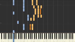 Sweet Zoo (Barbra Streisand) - Synthesia piano accompaniment tutorial
