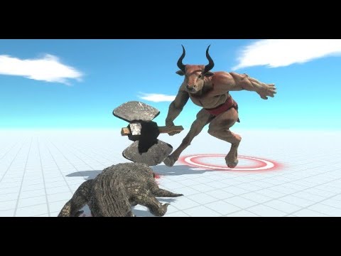MINOTAUR vs PURRUSAURUS - ARBS - Animal Revolt Battle Simulator