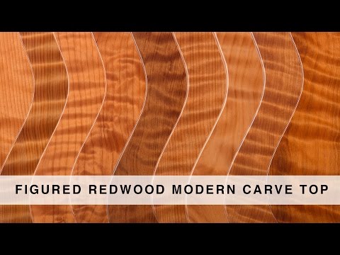 SUHR 2015 COLLECTION - FIGURED REDWOOD MODERN CARVE TOP