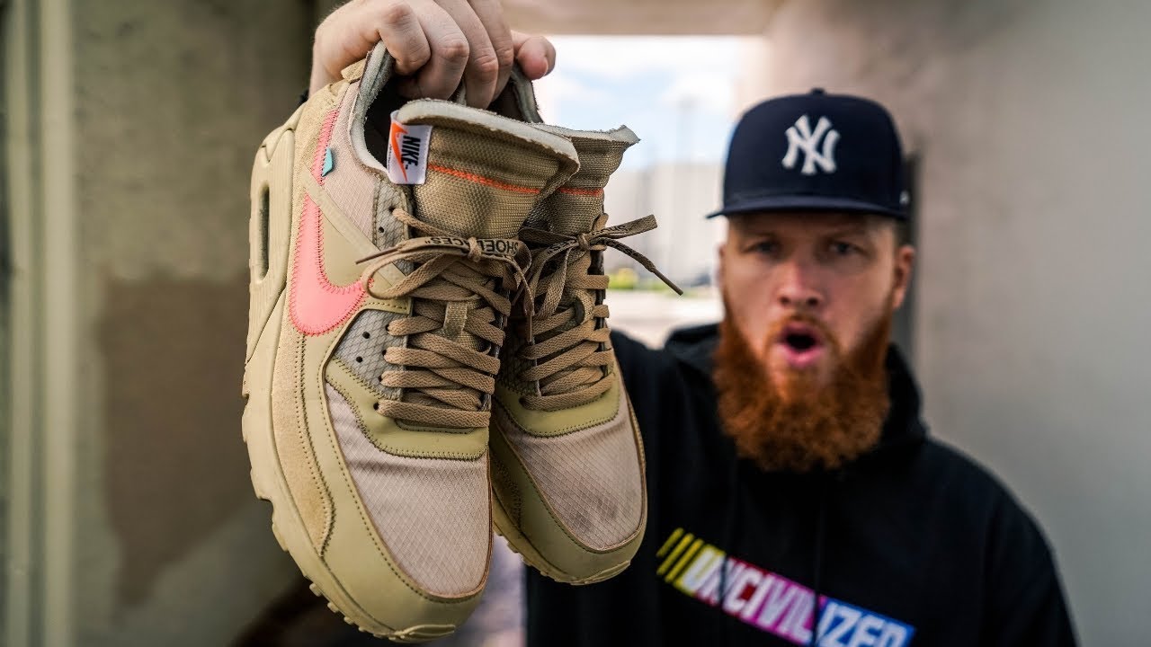 update: AFTER WEARING THE OFF WHITE NIKE AIR MAX 90 DESERT ORE FOR 1 MONTH! (Pros & Cons)