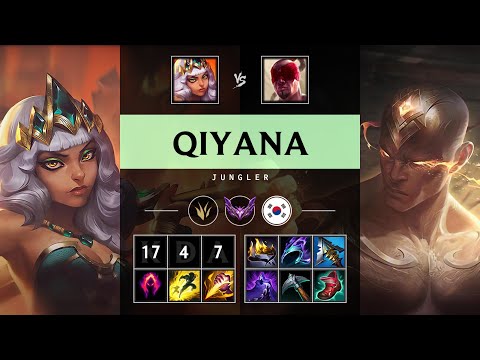 Qiyana Jungle vs Lee Sin: Dominating - KR Master Patch 14.23
