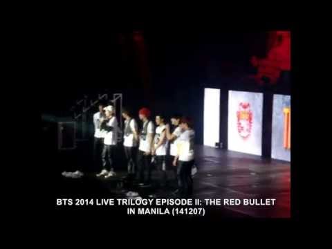 141207 BTS 2014 LIVE TRILOGY EPISODE II: THE RED BULLET IN MANILA (END TALK CUT)