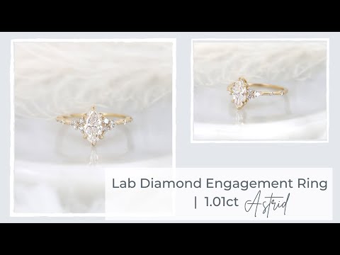 Art Deco & Sparkle | Rosados Box 1.01ct Astrid Lab Diamond Engagement Ring