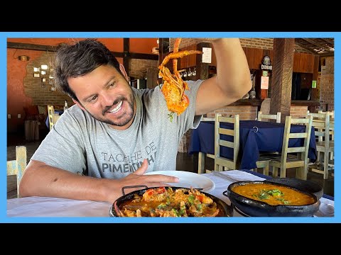 Primeira vez provando MOQUECA DE PITU 🍤 GIGANTE  & CABEÇA DE ROBALO 😳 | Rio4Fun