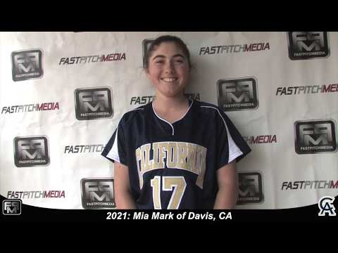 2021 Mia Mark First Base and Outfield Softball Skills Video - 643 California Softball Academy