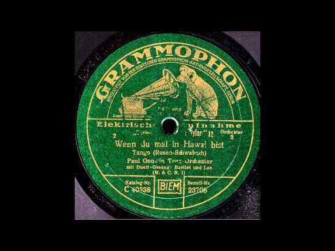 Wenn du mal in Hawai bist / Paul Godwin Tanz Orchester, Gesang: Bartlet und Lee