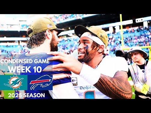 Dolphins vs Bills 2025 Week 10 Condensed Game | NFL Highlights