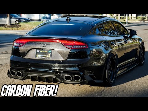 Carbon Fiber Trunk & M&S “Force Series” Diffuser Install KIA Stinger