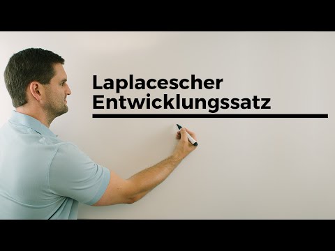 Laplacescher Entwicklungssatz, Ablauf, Determinante, Matrix nxn | Mathe by Daniel Jung