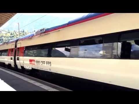 EuroCity 52, an ETR 610, Milano Centrale to Basel SBB, arriving in Brig