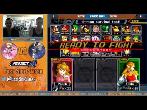 ESS Weekly #66: Rustin (Peach) vs Calvin (Sheik) - Winners Semis - Melee