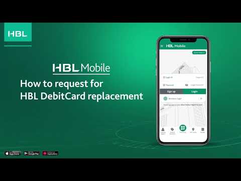 How to request for HBL DebitCard replacement with HBL Mobile