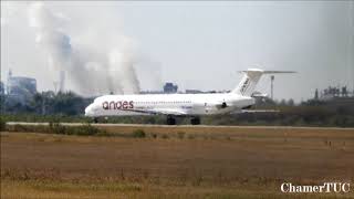 preview picture of video 'Andes Líneas Aéreas - McDonnell Douglas MD-83 (LV-AYD) taxi and takeoff in Tucuman airport'
