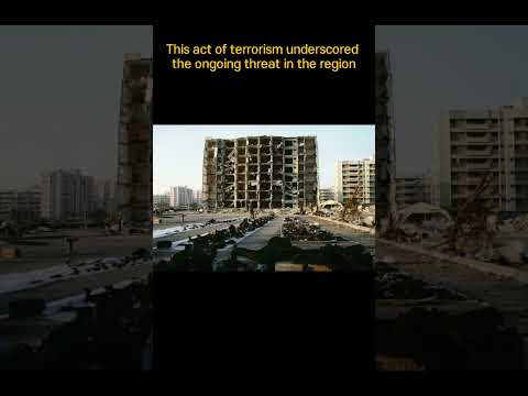 The Khobar Towers bombing in Saudi Arabia, 코바 타워 폭탄 테러,  El bombardeo de las Torres Khobar,  科巴塔爆炸事件
