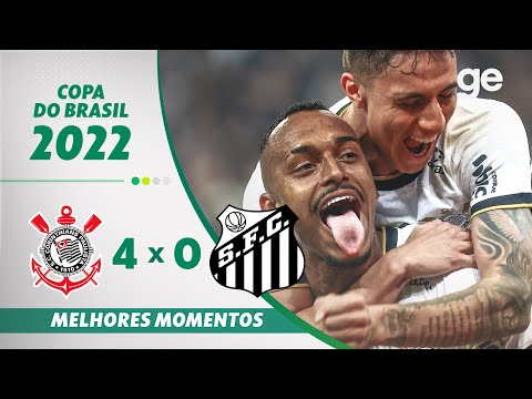 Gols e lances de Corinthians x Santos