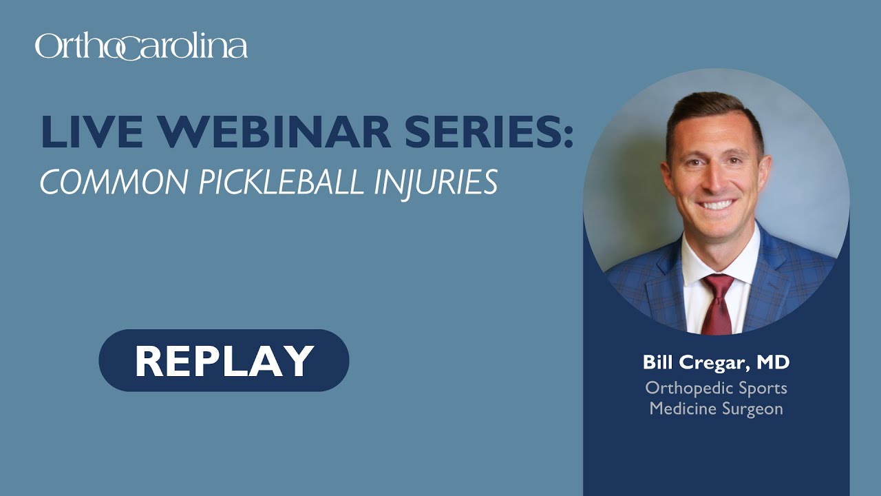 OrthoCarolina Webinar Common Pickleball Injuries