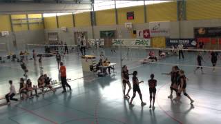 preview picture of video 'VBC Peps - VBC NUC (Schweizer Meisterschaft Volleyball Maedchen U15)'