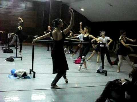 Anastasia Kolegova in class(Teatro Argentino de la Plata)