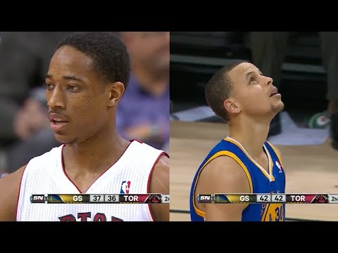 2014.03.02 - DeMar DeRozan vs Stephen Curry Battle Highlights - Raptors vs Warriors
