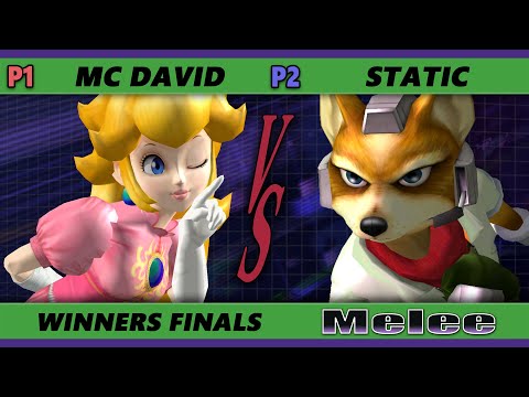 S@X 443 Winners Finals - MC David (Peach) Vs. Static (Fox) Smash Melee - SSBM