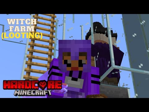Tuna mc - (Easy) Looting Witch Farm | Minecraft Hardcore ep 9