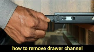 Drawer Slide Remove Tutorial IN HINDI | ड्रावर को चैनल से बाहर कैसे निकाले! FURNITURE TECH