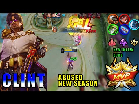 CLINT NEW EMBLEM 1 SHOT SAVAGE | Build Top 1 Global | Best Build 2023 | MOBILE LEGENDS | MLBB