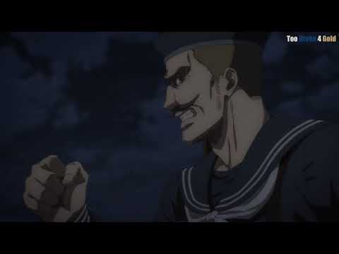 Attack on Titan Armin Transform into Colossal Titan and destroys Navy.