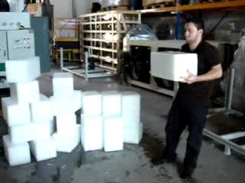 Blocs de glace de l'essai de résistance Video 18