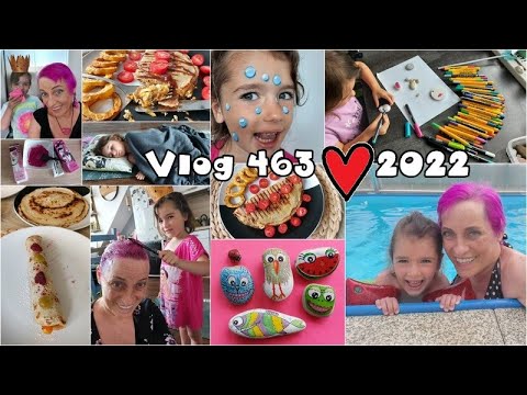 Vlog 463/22 - kamínky, barvení vlasů, cuketové jídlo a bazén