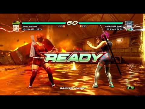TEKKEN 6 Asuka vs Anna Ranked Match Akemi Homurah vs GNAR GNAR BINKS