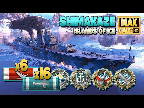 Destroyer Shimakaze on map Islands of Ice, 255k damage - World of Warships