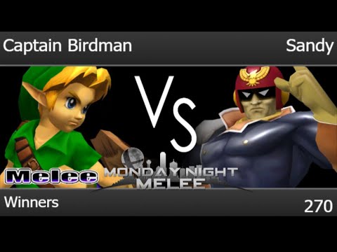 MNM 270 - Captain Birdman (Young Link) vs Sandy (C Falcon) Winners - Melee