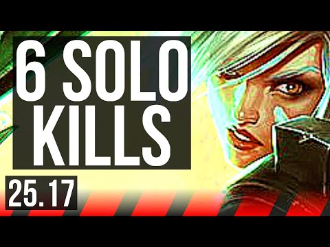 RIVEN vs ILLAOI (TOP) | 6 solo kills, Legendary, 14/3/6 | EUW Master | 25.17