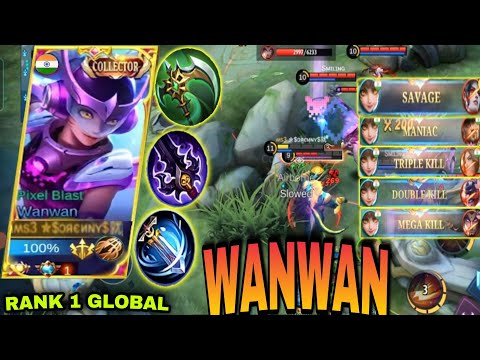 SAVAGE WANWAN No. 1 INDIA!- TOP 1 GLOBAL WANWAN | MLBB