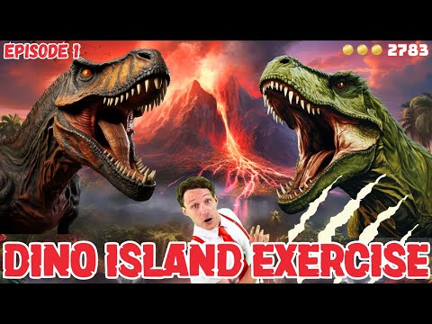 Dinosaur Floor is Lava Brain Break | Jurassic Chase | Kids Home & Classroom PE Exercises & Workout