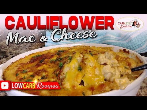 KETO CREAMY CAULIFLOWER MAC & CHEESE | Low Carb Recipes