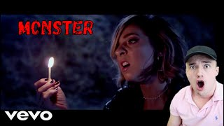Monster / Monster (Reborn) - Official Music Video - Gabbie Hanna REACTION
