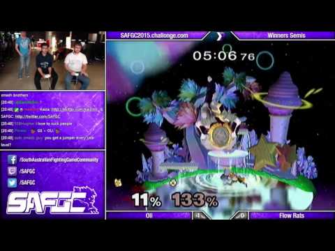 SAFGC Finals - Oli (Fox) vs Flow Rats (Sheik) - Winners Semis - SSBM