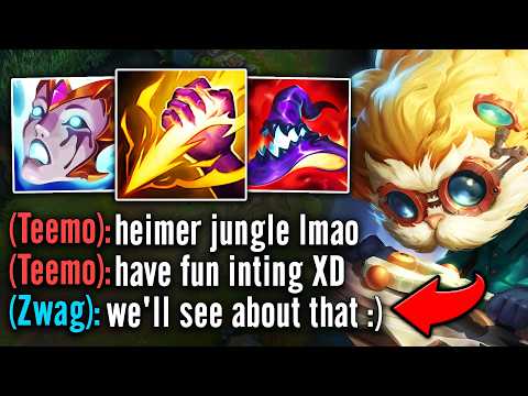 This Teemo trash talks me for playing Heimer jungle... so I had to shut him up