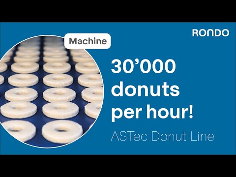 Fast industrial production of delicious donuts 🍩 | RONDO ASTec Donut Line