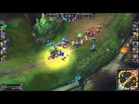 Jayce + Caitlyn 2v4 outplay